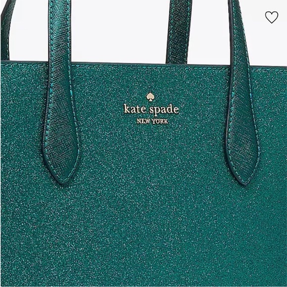 Kate Spade Glitter Glimmer satchel bag
NWT festive teal - Picture 5 of 6